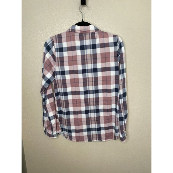 Passport Womens Pink Black Button-Up Shirt 16 long sleeve collared polyester - Picture 5 of 6